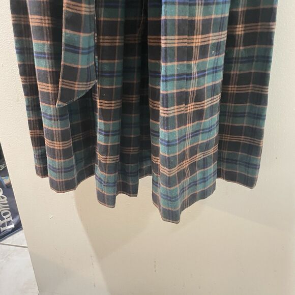 Vintage Laura Ashley Tartan Dress Size 6 Belted VGC - Picture 4 of 12